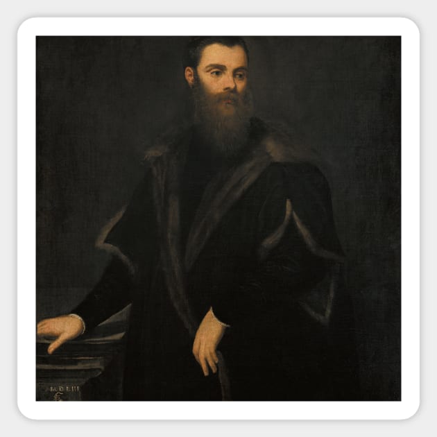 Lorenzo Soranzo by Tintoretto, 1553 Sticker by Classic Art Stall